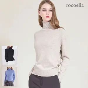 로코엘라 러그 폭스 울 블렌드 하이넥 니트