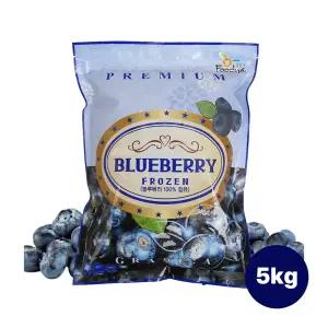 산들네이처 냉동과일 블루베리 칠레산 5kg (1kg x 5봉)