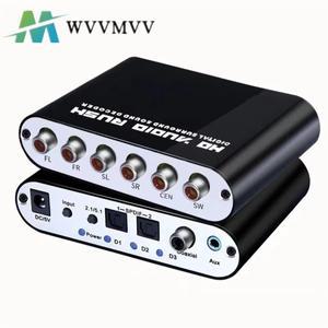 5.1채널 HD 오디오 디코더 SPDIF 동축 - RCA DTS AC3 광 디지털 앰프 아날로그 변환