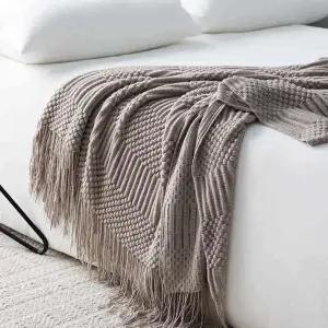 캠핑 니트 켓 거실 블랭킷 소파 베드러너 담요 북유럽