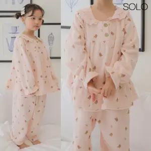국내산 어린이수면잠옷 여아동 초등학생 주니어 겨울 털 수면 잠옷 파자마세트