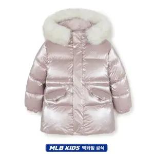갤러리아 MLB엠엘비 키즈 여아 글로시 미드덕다운 아동점퍼(7FDJB2156-50PKL)