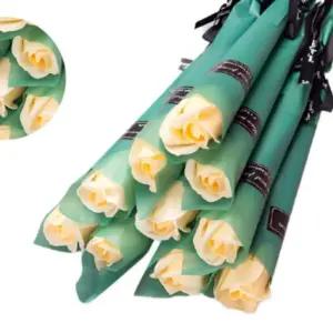 장미 한송이 10개묶음 비누꽃 졸업식 꽃다발 학예회