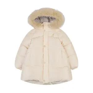 [캉골키즈](강남점)걸리쉬 에이라인 퍼 롱 다운점퍼 RD 2211 크림_ARDCDJ22110CM