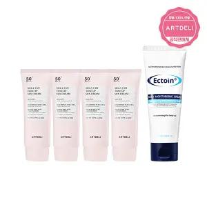 아트델리 톤업 선크림 50ml x4 + 쟈스 엑토인 멀티 보습크림 100ml