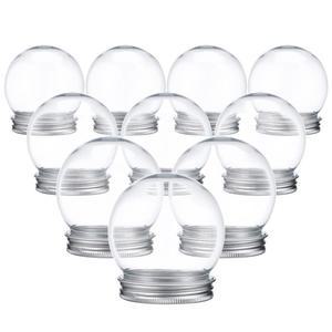 10PCS DIY 스노우 소품 공예 크리스마스 호의 만들기 스크류 선물 워터 글로브 오프 디스플레이