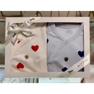 [에뜨와](본점) (출산신생아선물)러비배내가운쌍둥이세트 (07R717103S7)