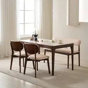 [삼익가구][NEW기본배송비무료]로이든 포세린 통세라믹 4인용 원목 식탁 1400 테이블