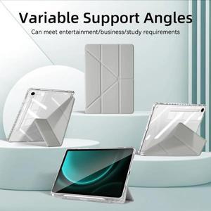 삼성 갤럭시 탭 S9 11 FE A9 8.7인치 플러스 S10 12.4 Y자형 케이스 (펜슬 홀더 포함)