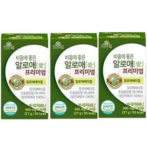 건강한내일 비움에 좋은 알로애 프리미엄 30정 3병