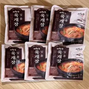 이화수 육개장 파개장 옛날 소고기 대파육개장 (이화수 전통육개장 6팩)