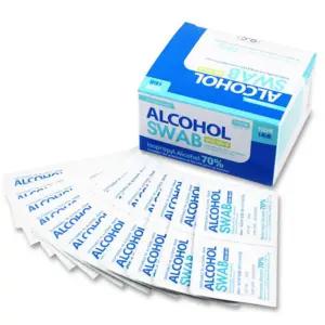 100매 일회용 소독알콜솜 알콜스왑 과학교구 실험실
