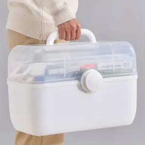 가정용 구급상자 3단 구급함 약상자 약통 상비약 보관함