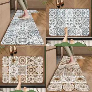 숲과사람들 북유럽 인테리어 효과 감성 타일 규조토 발매트 욕실 현관 주방매트 2종