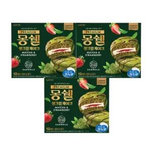 몽쉘 말차 스트로베리 432g(12입) x 3개