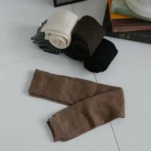 여성용 일상 레그워머 가을 색상 오픈토 신축성 긴 양말