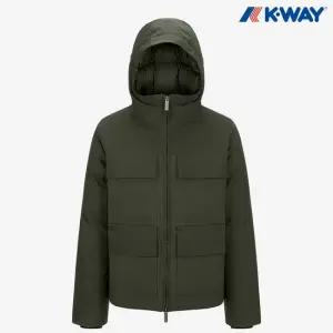 [정가 599 000] 까웨 남성 오딘 패브릭 믹스 덕다운 패딩 자켓 Y246EMD243