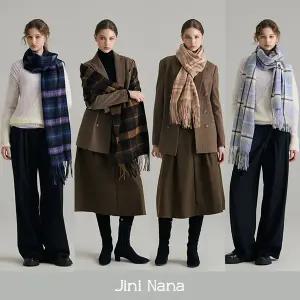 [하프클럽/지니나나]25FW 울100 머플러