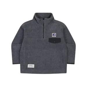 [캉골키즈](센텀시티점)솔리드 플리스 하프 집업 스 셔츠 RD 0209 멜란지 그레이_ARDCMT02090MY