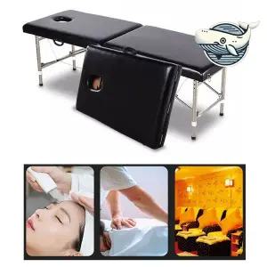 [셀러에이드]접이식 마사지 침대 이동용 편안한 블랙 안마