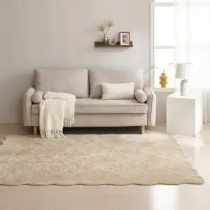 [애끌리아] 세인트 HR 장모 극세사 목화솜 자수 퀼팅 카페트 200x230)