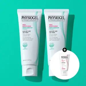 피지오겔 레드수딩 시카밸런스 수분크림 80ml x2개 진정 수부지 트러블 +증정AI리페어크림30ml