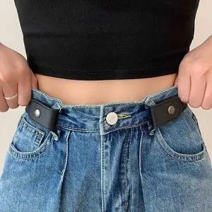 허리 사이즈조절 똑딱이버튼 밴딩 벨트 바지가클때