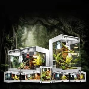 파충류 사육장 pvc 자동온도조절 온도습도 자동조절 레오파드