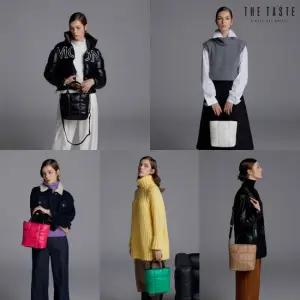 [THE TASTE] 비비드 글로스 미디움 패딩백 + 클러치 TT018