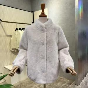 [대구백화점] [ab.f.z]하이넥 소매 포인트 페이크 퍼 자켓(AOZ4HF01K)