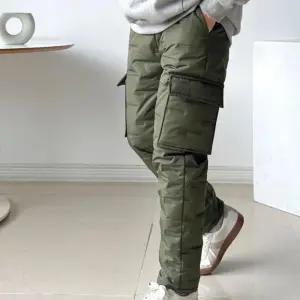 겨울 현장 기모 방한 남자패딩바지 패딩슬랙스 일복 카고형 조거방풍바지 한파