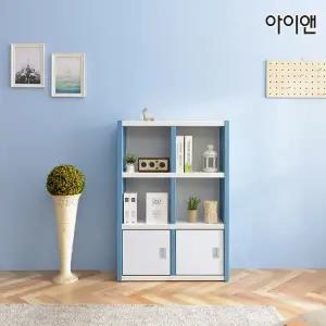[아이앤]에리카 3단 800 도어형 책장 SJ