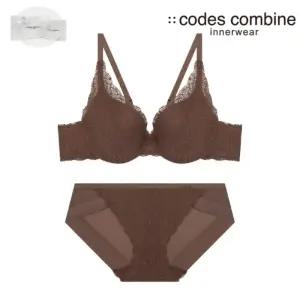 [롯데백화점]코데즈컴바인 이너웨어 프리컷 레이스 시크릿 브라팬티세트 (CDWBRBP731BR)