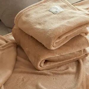 밍크 담요 도톰한 부드러운 보온 극세사 담요 겨울 캠핑 거실 낮잠 사무실 자동차 기내용 미니 무릎