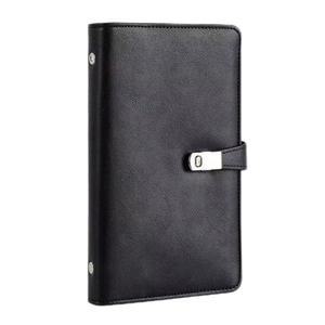 엑스믈린퍼 명함 정리함 홀더 북, 신용카드 홀더, 가죽 카드 정리함 명함 케이스 보관함 롤로덱스, 남녀용 120개의 카드 슬롯 보호 케이스 포함 (블랙)