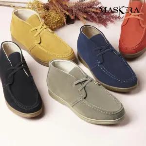 공영단독 [마스케라] 천연 소가죽 여성 앵클 로퍼(3.5cm키높이 효과)