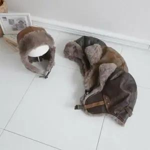 [다잇템]남녀용 헷 귀달이 군밤 보온 트루퍼 항공모자_P409264262