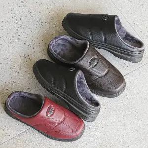 보니테 남녀공용 방한 털 슬리퍼 겨울 퍼실내화 실내외 겸용 따뜻한 쿠션 슬리퍼