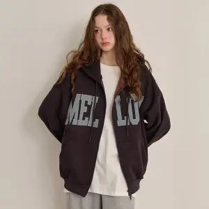 [공구우먼] [제작] 멜로 루즈핏 기모 후드 집업 84638 빅사이즈 여성의류