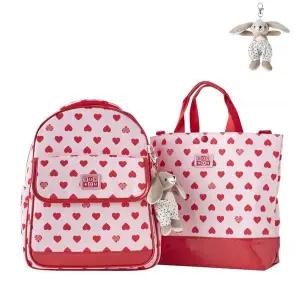 [BONTON](광주신세계)봉통 26년 신학기책가방세트(서양) RD하트로고책가방셋트 7697T-833-835-05