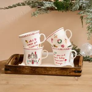 [모던하우스] 메리티파티 머그 4P 세트