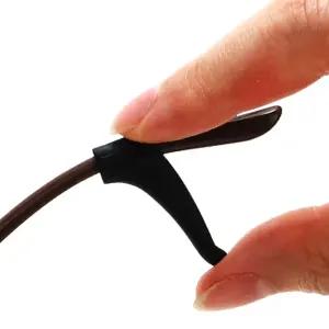 안경고정고리 실리콘 흘러내림방지 안경다리홀더 블랙