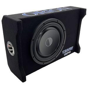 코발트 CDF10 10인치 패시브 다운 파이어링 서브우퍼 인클로저 - 400W RMS/1600W 최대, 자동차 및 트럭용 슬림 밀폐 서브박스, 로우 프로파일 에어 타이트 베이스 얇은 인클로저, 마운트