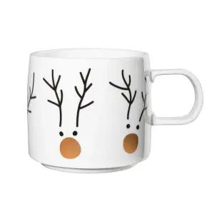 (사은품)아사셀렉션 크리스마스 선물 루돌프 유리머그잔