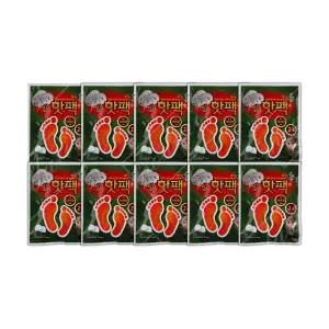 김상병 발에붙이는 핫팩 10p 10시간 안전인증 양발형/따뜻한팩/찜찔팩/발열팩/휴대용발난로/발보온팩/