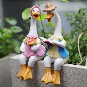 오리 커플 조형물/가든/거실/개업/야외/장식품/인테리어/소품/카페/펜션/정원/매장/선물/식당/사무실