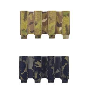 전술 SMG 에어소프트 조끼 가방 MP5 ARP9 플레이트 캐리어 탄창 파우치용 쿼드러플 4 파티션 매그 삽입 9mm