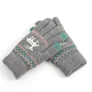 금비가 터치 니트 장갑 기모장갑