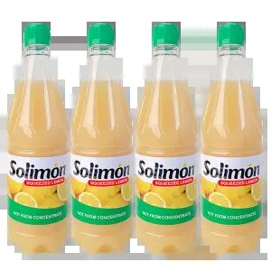 솔리몬 스퀴즈드 레몬즙 990ml x 4병 NFC 비농축 레몬수 원액