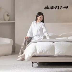 라자가구 뮬러 아쿠아텍스 패브릭 호텔 침대 프레임 퀸 Q+협탁1